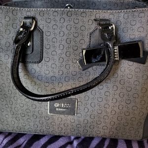 Black and Gray Guess Bag